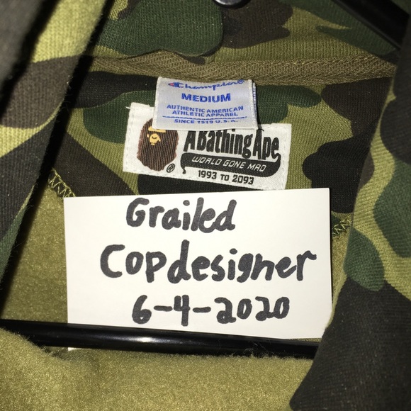 1st Camo Bape x Champion Hoodie - Picture 9 of 13